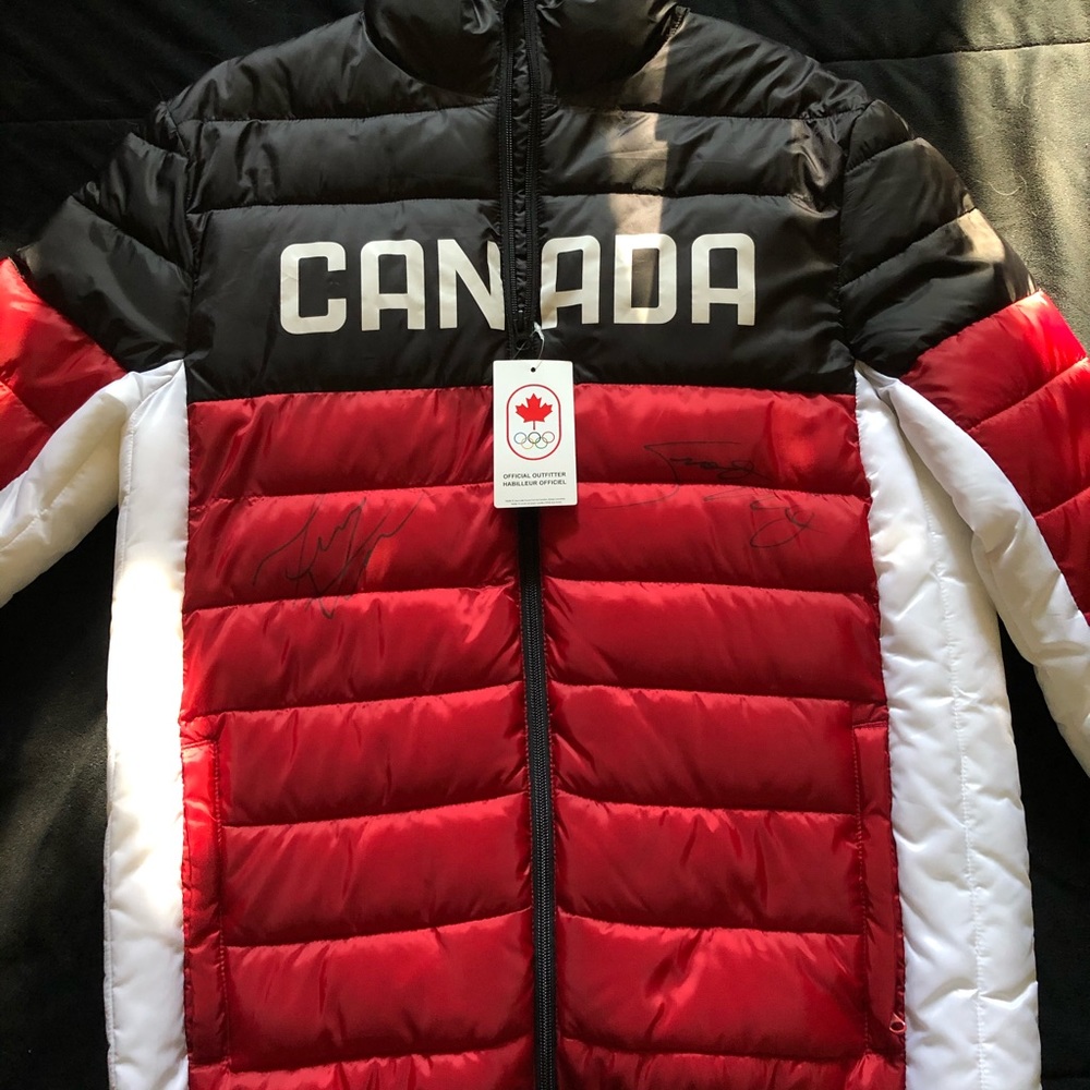 Autographed Jacket by Tessa Virtue and Scott Moir